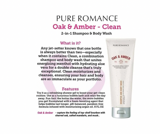 Shampoo & Body Wash - Oak and Amber